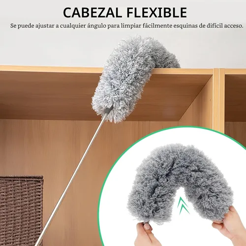 Vista 3 de SetSail Plumeros extralargos con poste de extensión de 100 pulgadas para Gris