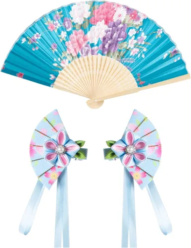 Vista 7 de Elibelle Bata de kimono tradicional japonesa para disfraz de niñas