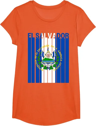 Vista 8 de Camiseta con la bandera de El Salvador