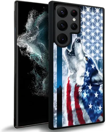 Vista 8 de Funda compatible con Samsung Galaxy S23 Ultra, fundas de teléfono de fútbol americano para hombres y mujeres, goma de silicona suave completa