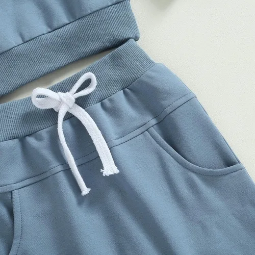 Vista 6 de Mubineo Conjunto de sudadera de manga larga para bebé niño y niña, para otoño e invierno