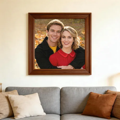 Vista 6 de XINYIMAI Pintura de Diamante Personalizada a partir de Foto - Kit 5D DIY Personalizado para Adultos, Idea de Regalo, Decoración de Pared del Hogar