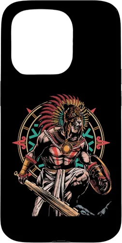 Vista 13 de Funda para iPhone 11 Pro Max Aztec Jaguar Ancient Warrior Native Mexican Mythology Case