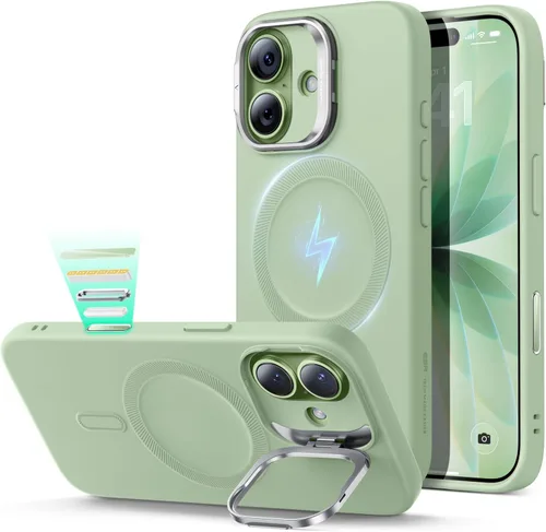 Vista 83 de ESR Funda para iPhone 13 Pro, compatible con MagSafe, protección de grado militar a prueba de golpes, soporte de anillo de cámara integrado, funda