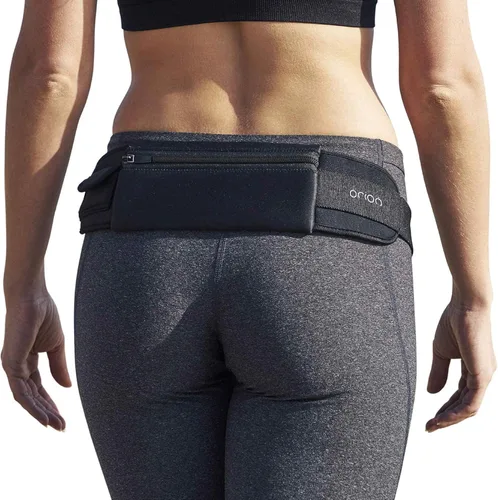 Vista 2 de The Belt of Orion - Cinturón para correr y cangurera delgada para hombres y mujeres, soporte antirrobo para pasaporte y cinturón de dinero