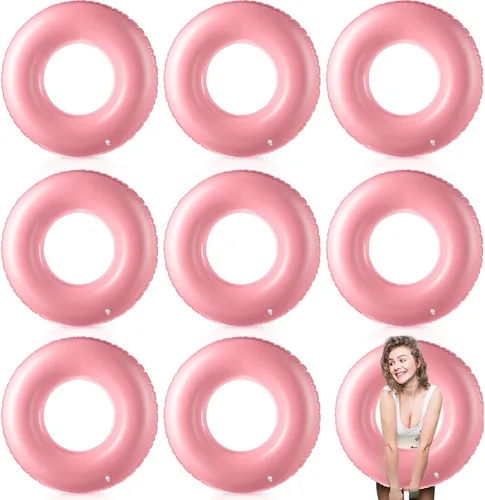 Vista 11 de Gemscream 8 flotadores inflables para piscina, tubo de piscina de 36 Amarillo