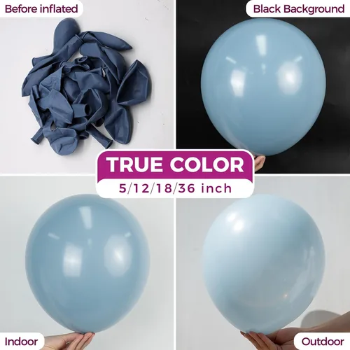 Vista 13 de Bezente Globos Naranjas de Látex para Fiestas - Paquete de 150 Globos de Helio Naranjas Mate Pequeños de 5 Pulgadas para Decoraciones de Fiestas