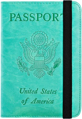 Vista 29 de Passport Holder, Travel Essentials, Passport Cover, RFID Travel Wallet 113#Negro