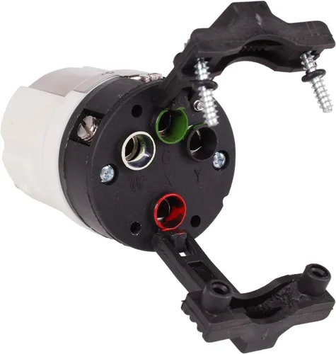 Vista 6 de Journeyman-Pro CS6364C - Conector de cable generador de 50 amperios 125/250 voltios, enchufe hembra con bloqueo giratorio, conexión a tierra