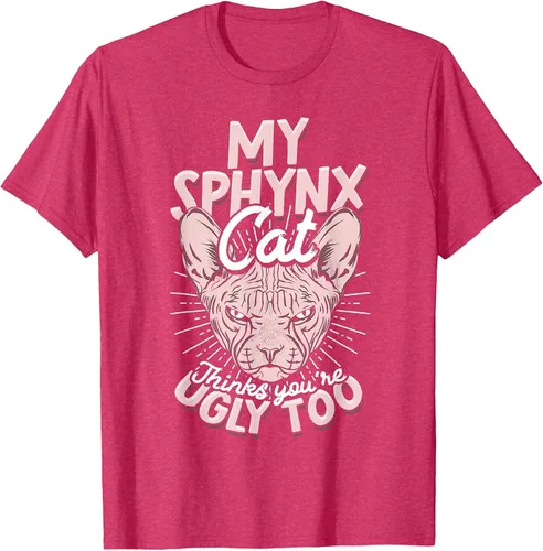 Vista 20 de My Sphynx Cat Thinks You're Ugly Too Pet Hairless Cat Sphynx T-Shirt Asphalt Grey