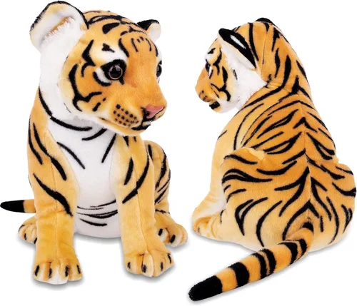 Vista 3 de Berry President Juguetes de peluche, juguetes de peluche, juguetes de peluche de tigre sentado, muñecas de animales realistas y encantadoras
