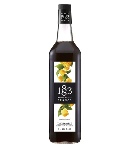 Vista 106 de 1883 Jarabe de Amaretto para bebidas, fabricado en Francia, botella de plástico de 1 litro