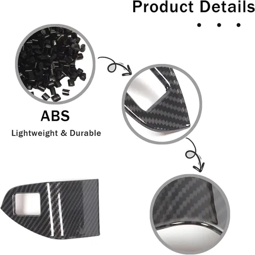 Vista 6 de Marco de botón de interruptor de tapa de depósito de combustible para Honda Pilot 2016-2022/Ridgeline 2017-2023/Passport 2019-2023, accesorios