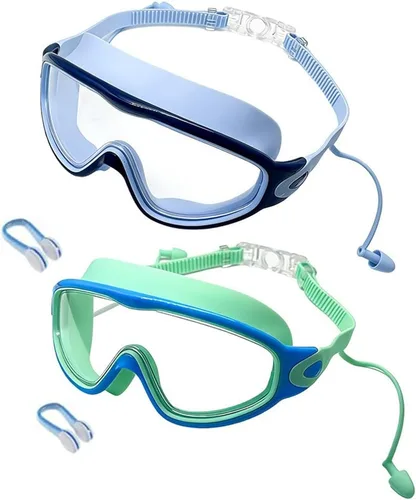 Vista 17 de Teamoda Gafas de natación antivaho con clip de nariz y tapones para los oídos