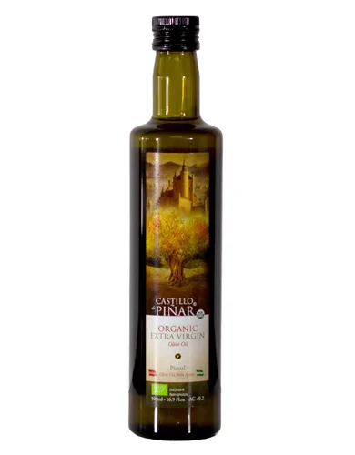 Vista 9 de Castillo de Piñar Aceite de Oliva Virgen Extra 8.5 fl oz PICUAL UNA VARIEDAD NO OGM