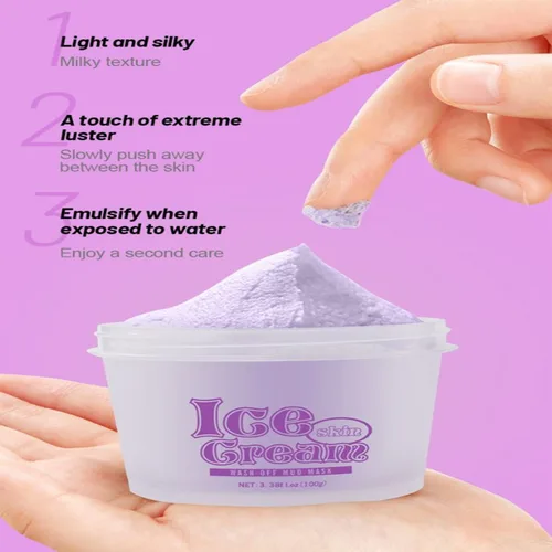 Vista 6 de AICHUN BEAUTY Helado Facial Wash Off Máscara de barro Control de aceite Limpieza profunda Hidratante Exfoliación de puntos negros Cuidado de la piel