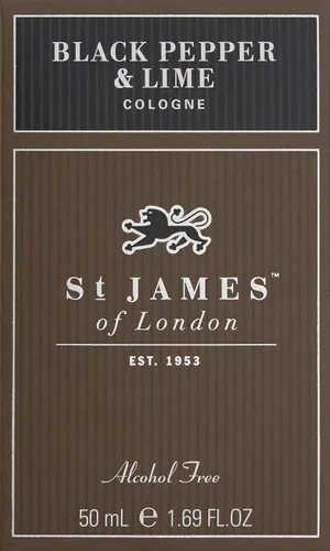 Vista 2 de St James of London Colonia de pimienta negra y lima, 1.69 oz