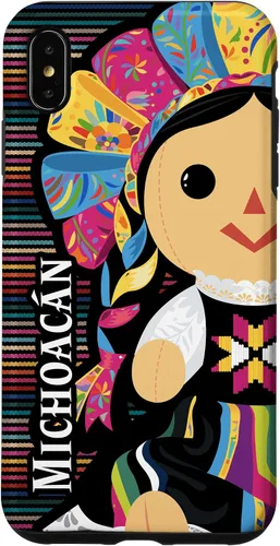 Vista 7 de Funda para iPhone 12 mini Michoacan Monita Muneca Maria de Trapo Mexicana