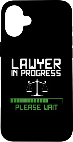 Vista 23 de Lawyer in Progress Scales of Justice Law School Student Case for iPhone 16