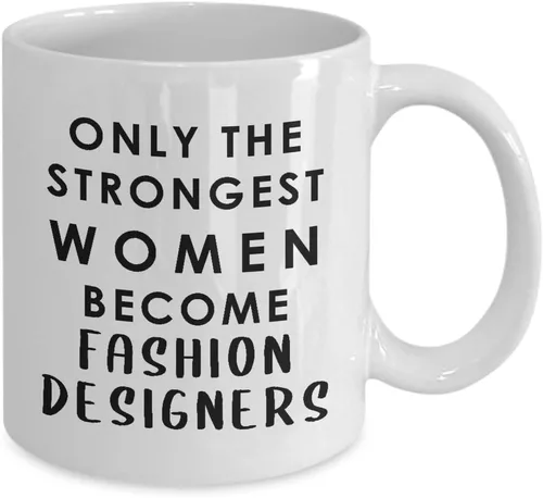 Vista 2 de Gifts for Female Fashion Designer Coffee Mug Tea Cup - Textile Artist Designing Clothing Stylist Industry Funny Cute Gag Appreciation Idea - Only