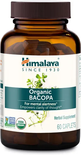 Vista 8 de Himalaya Bacopa orgánica - Suplementos herbales de Bacopa Monnieri para el apoyo a la memoria y la concentración - USDA Orgánico, vegano, sin OMG