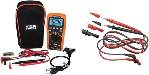 Vista 16 de Klein Tools ET270 Multiprobador digital de rango automático, AC/DC, resistencia y kit de herramientas de búsqueda de disyuntores 80016