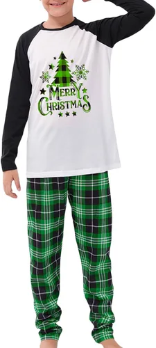 Vista 5 de Pijamas de Navidad para la familia, pijamas de Navidad para la familia, conjuntos de pijamas de Navidad para la familia, pijamas de Navidad