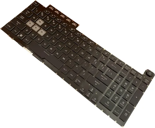 Vista 8 de Teclado de repuesto para portátil con retroiluminación de colores RGB para ASUS TUF Gaming 8 F15 FX506 FA506 FA506II FX506H FA506Q FX506L FA506H F17