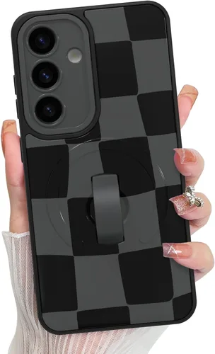 Vista 216 de KANGHAR Compatible con iPhone 17 Pro Case Spot Pattern - Negro Mancha rosada negra