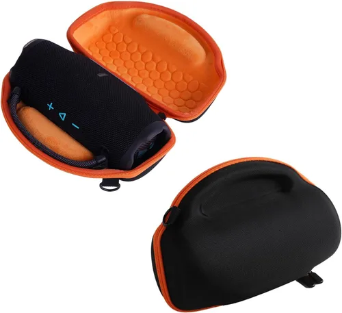 Vista 6 de Estuche de transporte de viaje rígido Bolsa de almacenamiento para JBL Charge 6 Altavoz portátil (negro)