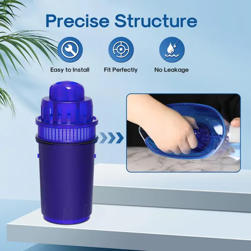Vista 5 de ICEPURE Filtro de agua para jarra, compatible con todos los sistemas de filtración PUR® para jarras y dispensadores, repuesto para PUR CRF950Z