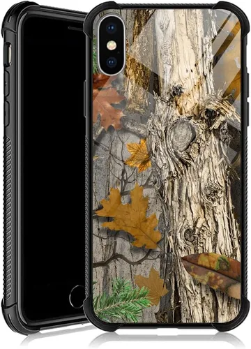 Vista 15 de DJSOK Funda compatible con iPhone XR, diseño con patrón de parachoques trasero, esquinas reforzadas antiarañazos, caver de TPU suave, fundas