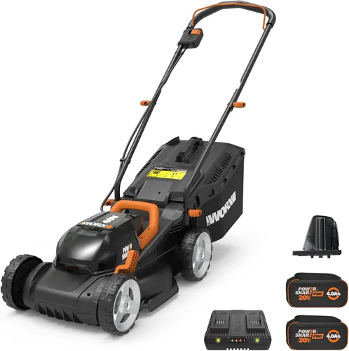 Vista 10 de Worx Cortacésped inalámbrico, cortacésped 2 en 1 de 40 V y 16 pulgadas