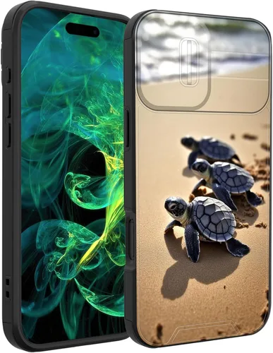 Vista 49 de Funda para iPhone Air con cubierta para cámara deslizante, resistente de doble capa, híbrida, a prueba de golpes, funda protectora resistente