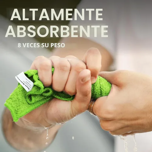 Vista 5 de Paños de limpieza de microfibra SimpleHouseware., Paquete de 20