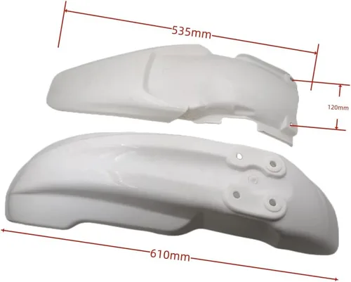 Vista 2 de YZ85 Kit de guardabarros de cuerpo de plástico blanco para YZ85 2002-2014 Pit Dirt Bikes incluyendo tornillo de montaje