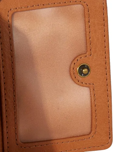 Vista 4 de Fossil Logan - Cartera plegable de cuero con bloqueo RFID para mujer