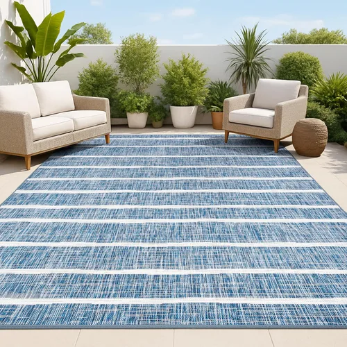Vista 19 de JONATHAN Y SMB125D-210 - Alfombra de pasillo para interiores/exteriores, diseño bereber a rayas, fácil de limpiar, de alto tráfico, apta