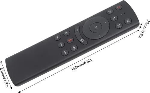 Vista 2 de Control remoto de repuesto para caja de TV G10S, control remoto de detección de voz de 2.4G con receptor USB, control de voz para proyector de PC