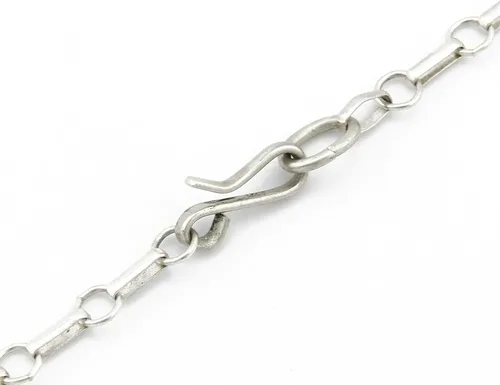 Vista 5 de Collar Navajo para mujer .925 plata verde turquesa firmado JR, turquesa