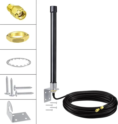 Vista 3 de Bingfu Antena de cámara celular de largo alcance 0.14 oz LTE de 32.8 pies, cable compatible con Spypoint Link Micro Covert Spartan Stealth Muddy