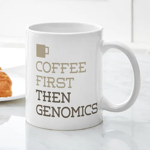 Vista 3 de CafePress Coffee Then Genomics Mugs 11 oz (325 ml) Ceramic Coffee Mug