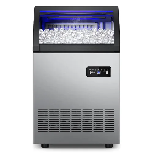Vista 16 de Nugget Ice Makers - Máquina de hielo de pellets masticables suaves con función de limpieza automática, modo de mezcla de hielo/agua/agua helada, 50