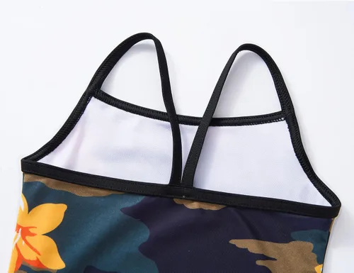 Vista 3 de Trajes de baño de una pieza para niñas, multicolor, para verano, playa, para niños de 2 a 10 años