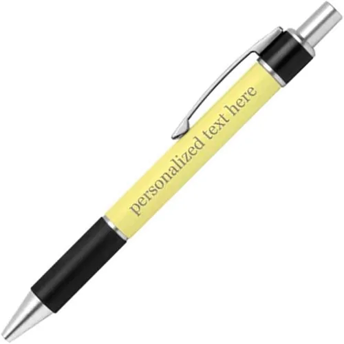 Vista 29 de Bolígrafo personalizado – Nombre o mensaje personalizado – Colores o impresiones – Regalo de papelería, suministros para la escuela de negocios