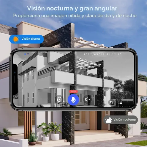 Vista 5 de Guggre Cámara de timbre de video inalámbrico 1080P, visión nocturna, almacenamiento en la nube (se vende por separado), solo Wi-Fi de 2.4 GHz