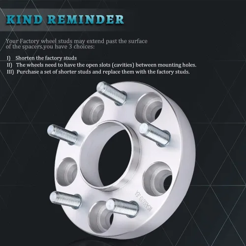 Vista 5 de IRONTEK Espaciadores de rueda 5x114.3mm para Nissan Infiniti (M12x1.25, 66.1 Hub Bore) para Nissan 370Z, 350Z, 300ZX, Maxima, Sentra; para Infiniti
