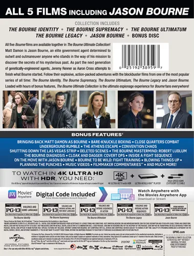 Vista 3 de The Bourne Ultimate Collection 4K Ultra HD 4K UHD