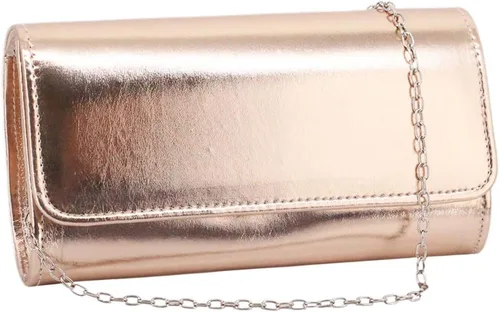 Vista 23 de Naimo - Deslumbrante bolsa pequeña de solapa, con cadena desmontable para eventos nocturnos.