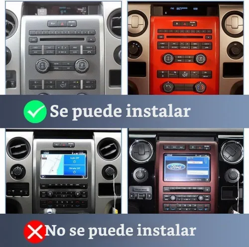 Vista 2 de Estéreo de coche Android 13 de 9.7 pulgadas para Ford F150 2009-2014 Doble DIN IPS pantalla táctil Receptor de radio de coche con Carplay 2 G + 32 G.